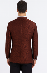 mens-paisley-blazer-floral-pattern-rust-copper-color-and-black-mix-light-brown-color-tuxedo-dinner-jacket