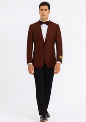 mens-paisley-blazer-floral-pattern-rust-copper-color-and-black-mix-light-brown-color-tuxedo-dinner-jacket