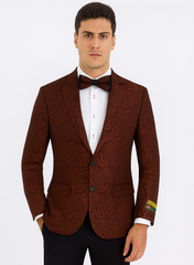 mens-paisley-blazer-floral-pattern-rust-copper-color-and-black-mix-light-brown-color-tuxedo-dinner-jacket