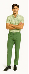 mens-plaid-walking-suit-in-sage-by-dreams-by-zacchi-2-piece-leisure-outfit-with-matching-shirt-and-pant-99