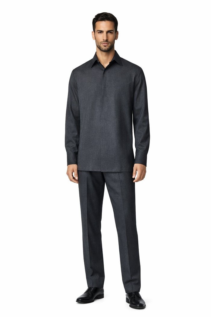 Men's Plain Long Sleeve Casual Walking Suit