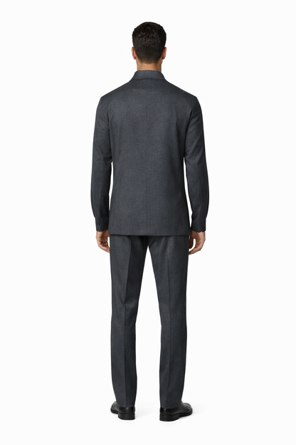 Men's Plain Long Sleeve Casual Walking Suit