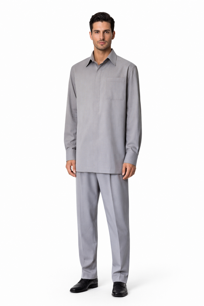 Men's Plain Long Sleeve Casual Walking Suit