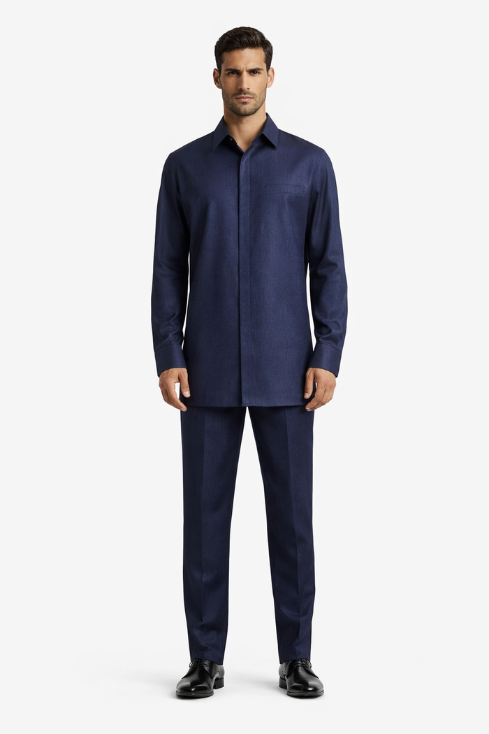 Men's Plain Long Sleeve Casual Walking Suit