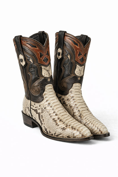 Men's Wild West Python Skin J Toe Boots 29957
