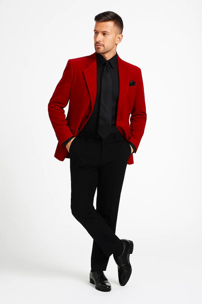 Men's Robert De Niro Casino Movie Blazer in Red