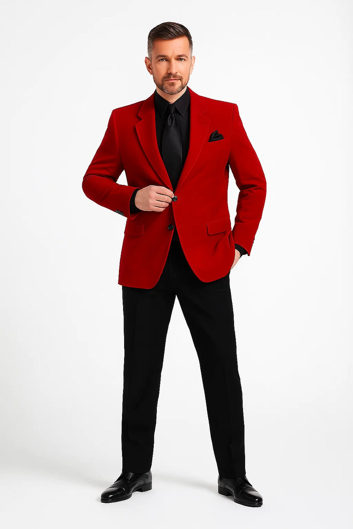 Men's Robert De Niro Casino Movie Blazer in Red