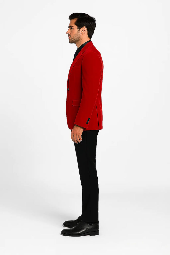 Men's Robert De Niro Casino Movie Blazer in Red