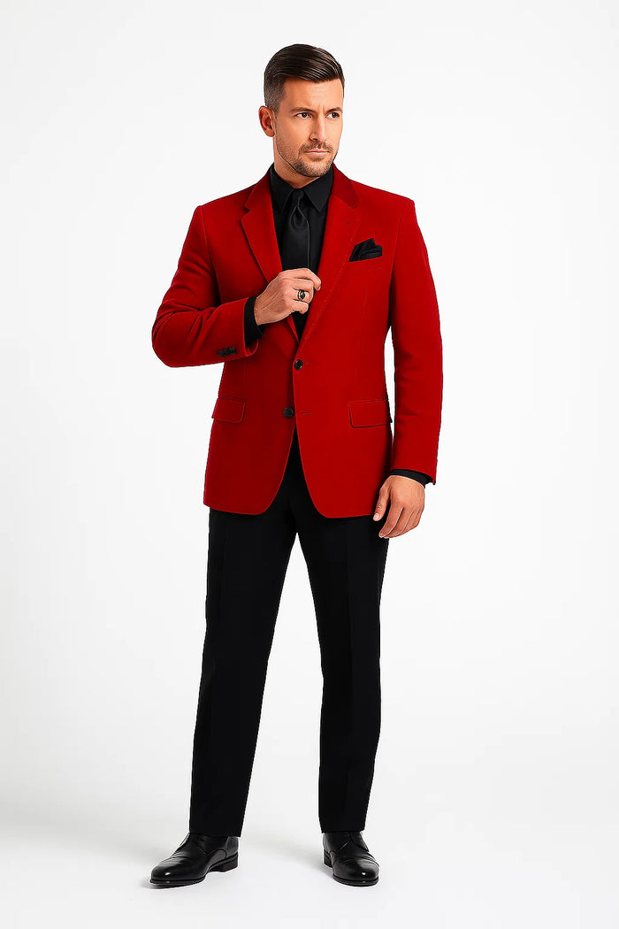 Men's Robert De Niro Casino Movie Blazer in Red