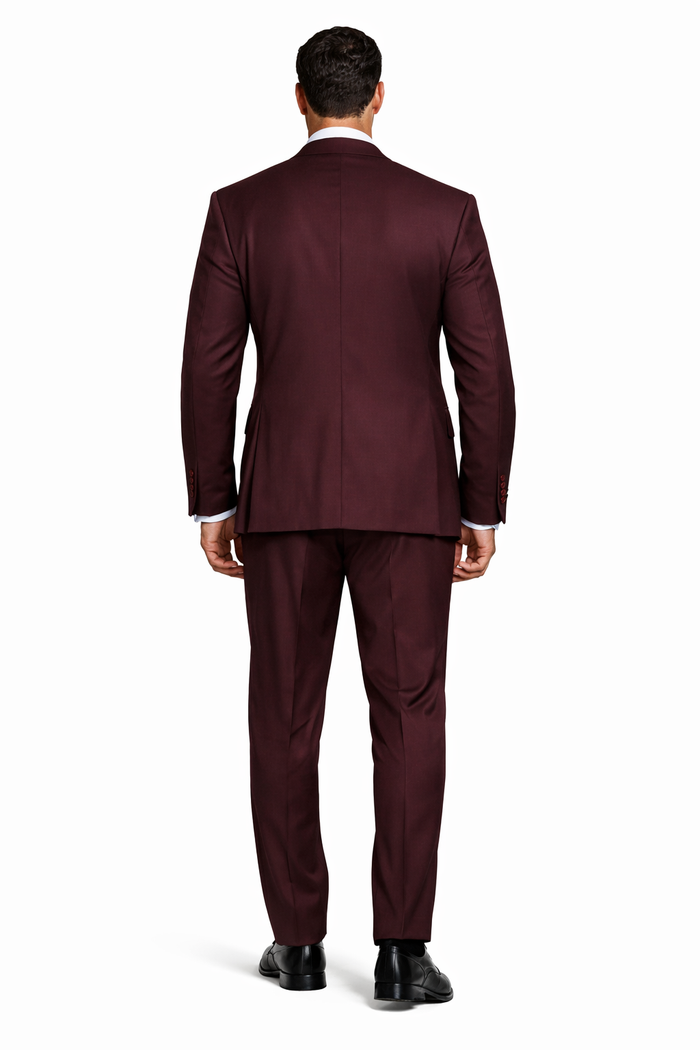 Mens Ron Burgundy Anchorman Vested Suit