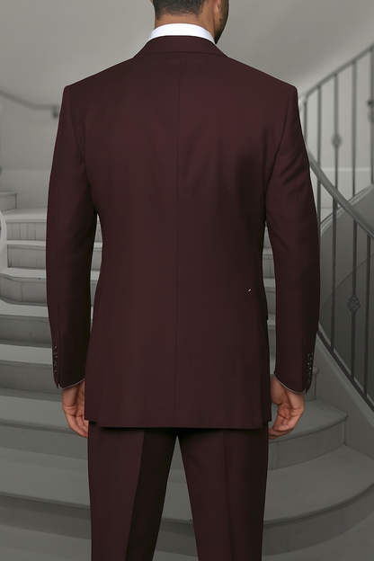 Mens Ron Burgundy Anchorman Vested Suit