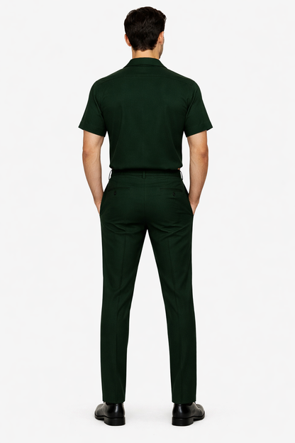 Mens Walking Suit in Color hunter green leisure suit casual Matching Shirt and Pants $99