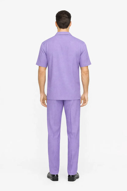 Mens Walking Suit in Color purple leisure suit casual Matching Shirt and Pants $99
