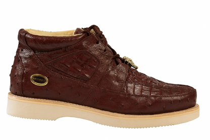 Men's Wild West Boots Caiman and Ostrich Skin Shoe 2ZA050206