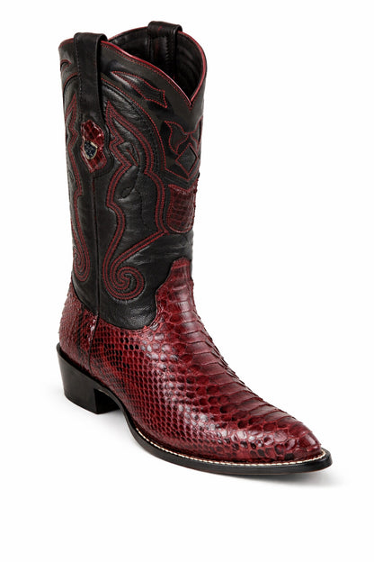 Men's Wild West Python Skin J Toe Boots 29957