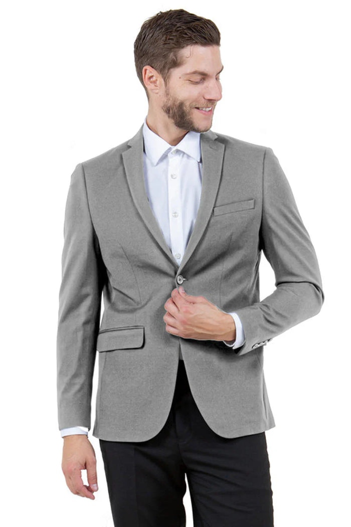 Mens Zegarie Brand Men's Basic Business Sport Coat Blazer in Grey