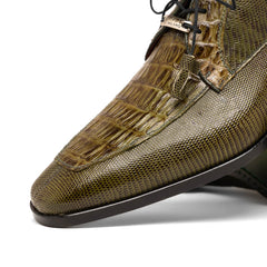 marco-di-milano-merida-olive-green-lizard-caiman-crocodile-oxfords-shoes