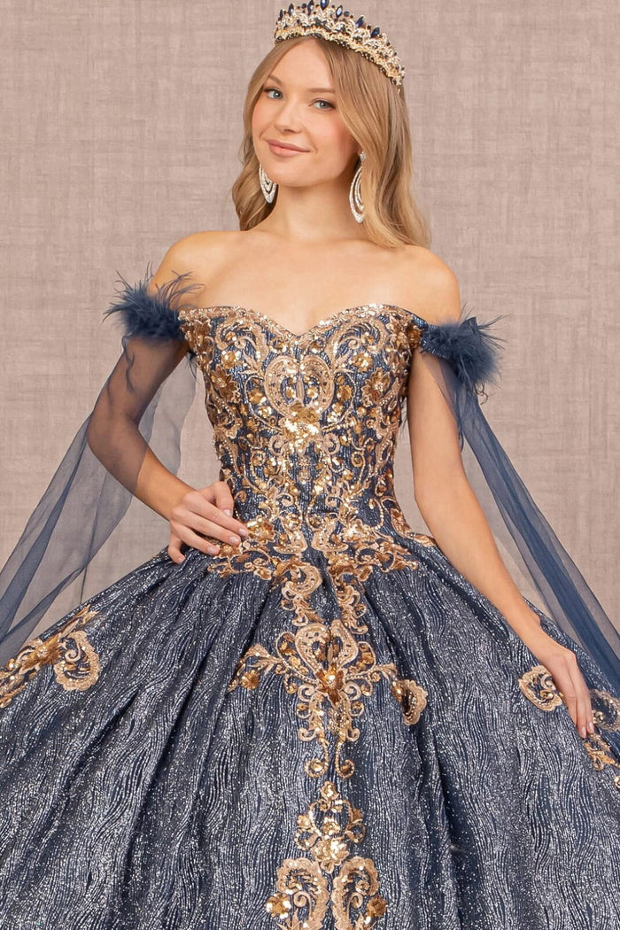 Metallic Ball Gown by Elizabeth KGL3107