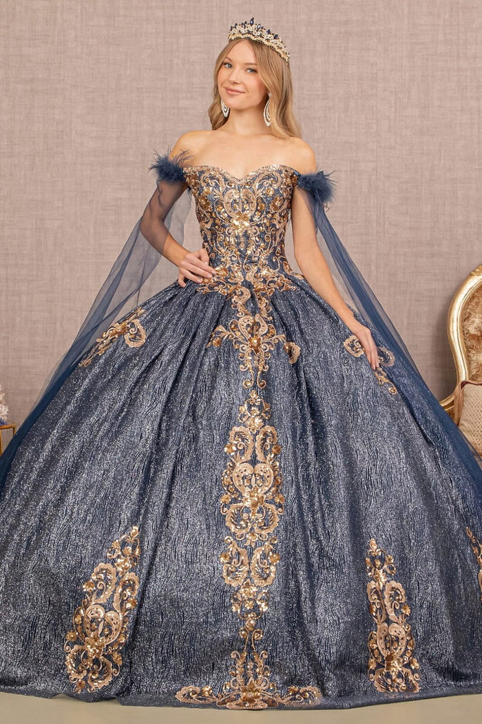 Metallic Ball Gown by Elizabeth KGL3107