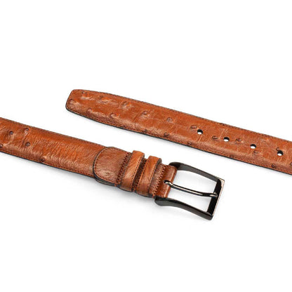 Mezlan Ostrich Skin Belt