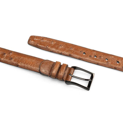 Mezlan Ostrich Skin Belt