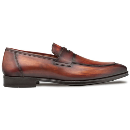 Mezlan Avenue Rubber Sole Penny Loafers Cognac / Rust (20910)