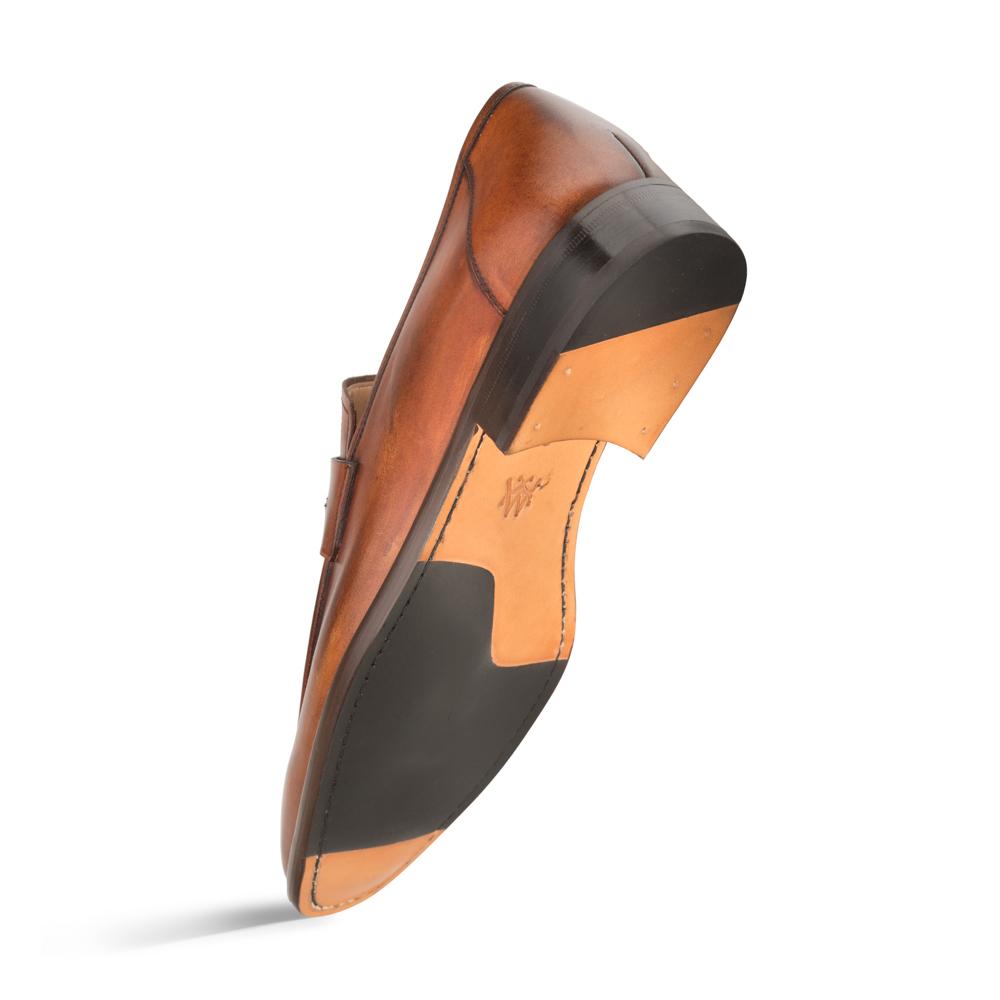 Mezlan Calfskin Penny Loafers Cognac (E20243)
