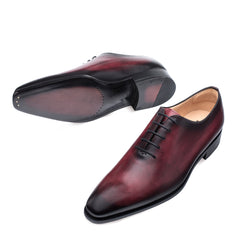 mens-mezlan-pamplona-calfskin-plain-toe-dress-shoe-in-burgundy - Size: 8