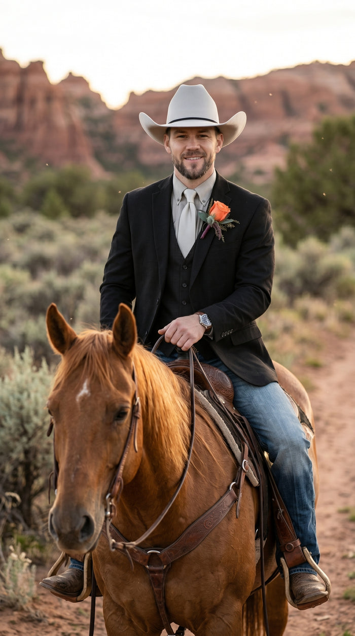 Men’s Western Style Blazer, Classic Cowboy Suit Jacket for Weddings and Country Events in Black, Navy, Sapphire Blue, Charcoal and Olive