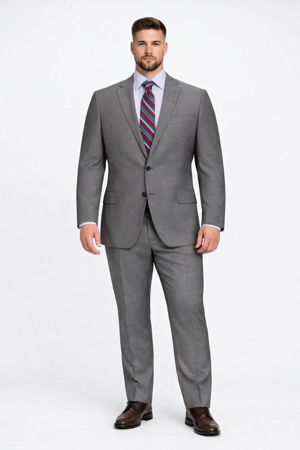 Modern Fit Tiglio Wool Double-Breasted Suit – Premium Tailored Formal Suit
