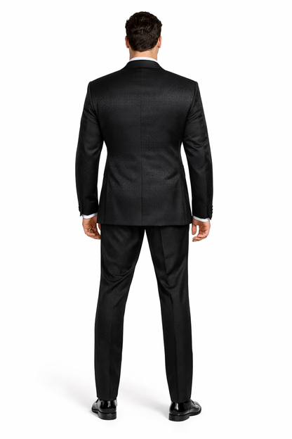 Modern Men's Black Suit - Rossi Man Ford Slim Fit Design | RM1912