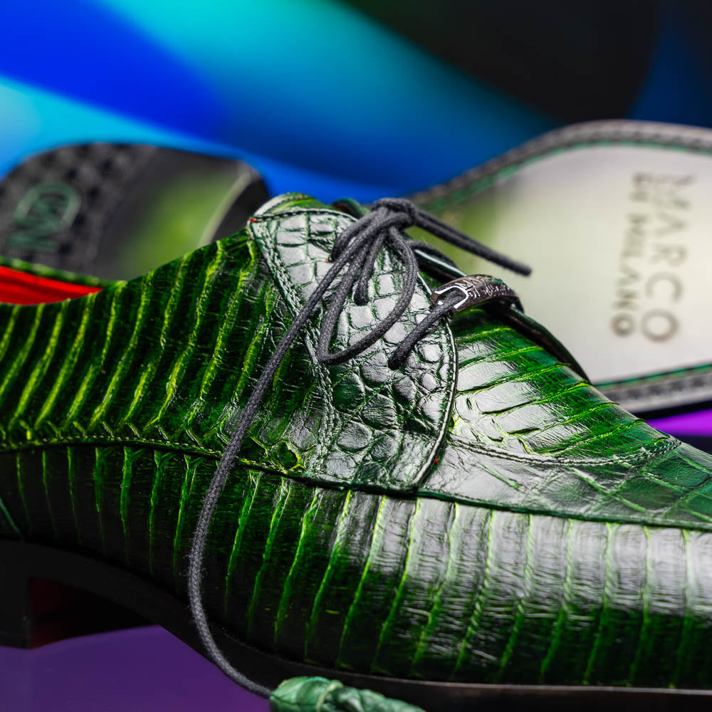 Marco Di Milano Moncalieri Green Leather Loafers