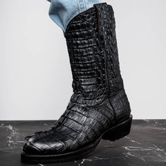marco-di-milano-marlboro-black-hornback-crocodile-tail-tractor-sole-cowboy-boots