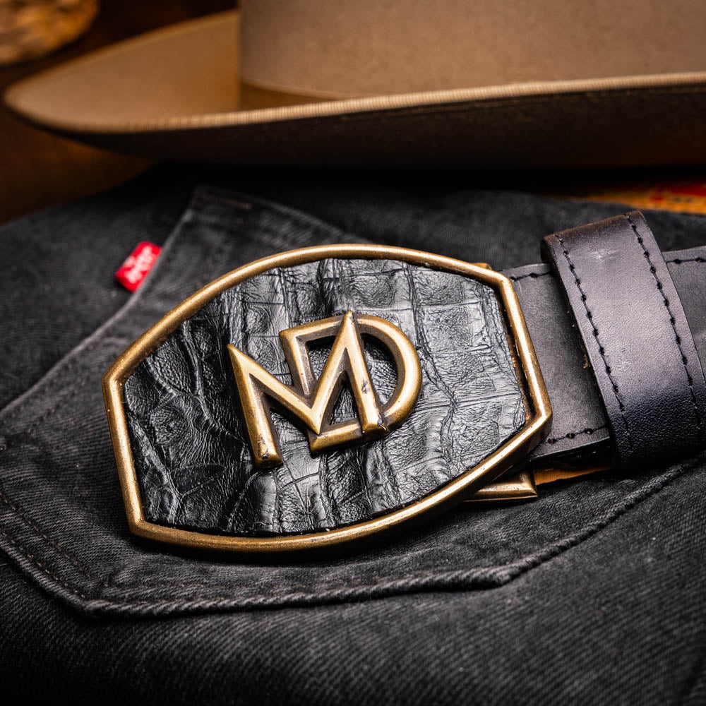 Marco Di Milano Montana Belt Black Leather Loafer