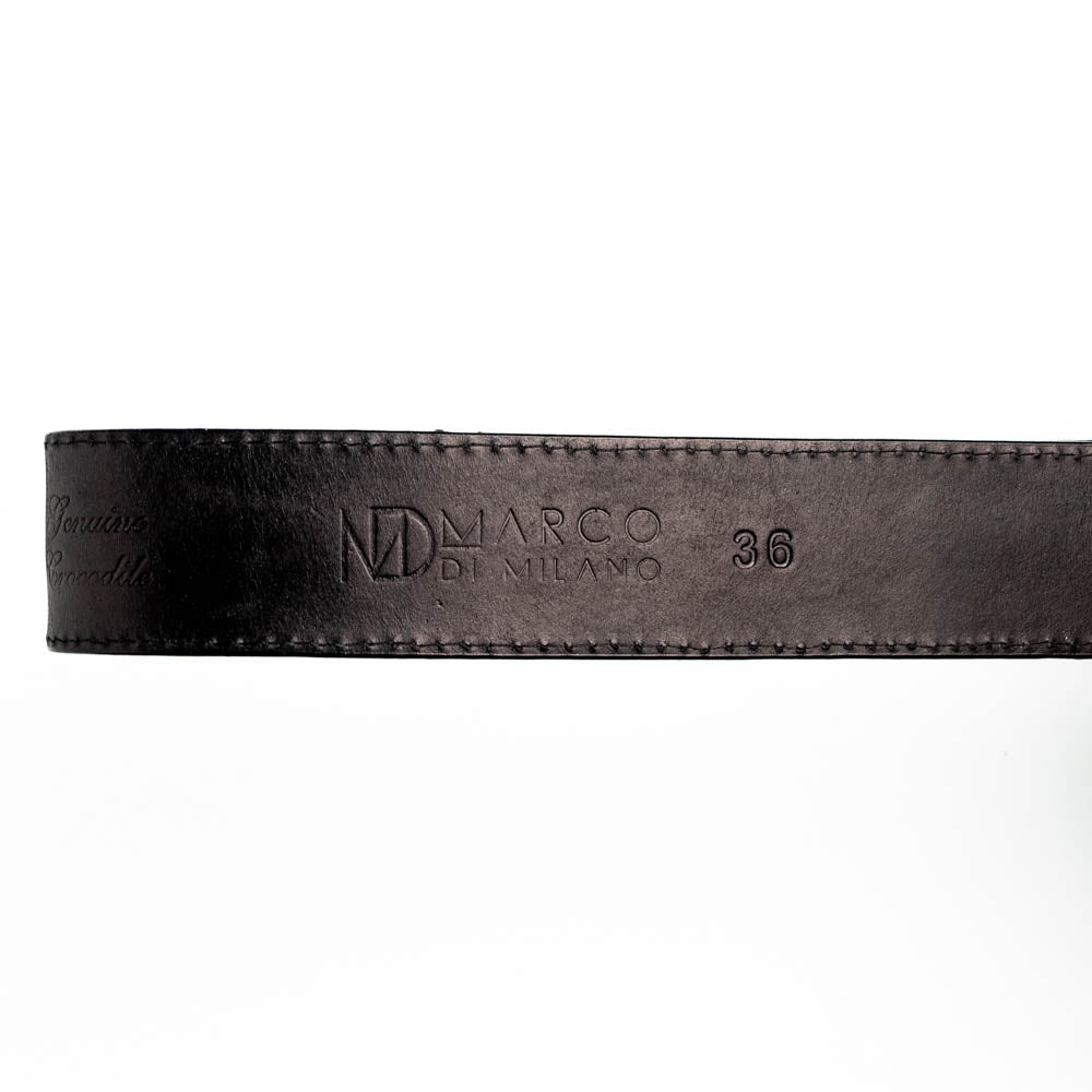 Marco Di Milano Montana Belt Black Leather Loafer