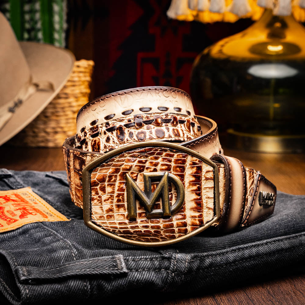 Marco Di Milano Montana Belt Stone Orix Leather Shoe