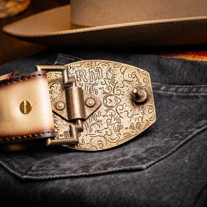 Marco Di Milano Montana Belt Stone Orix Leather Shoe