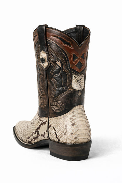 Men's Wild West Python Skin J Toe Boots 29957
