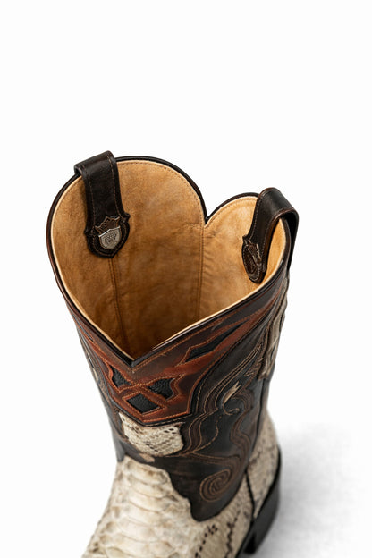 Men's Wild West Python Skin J Toe Boots 29957