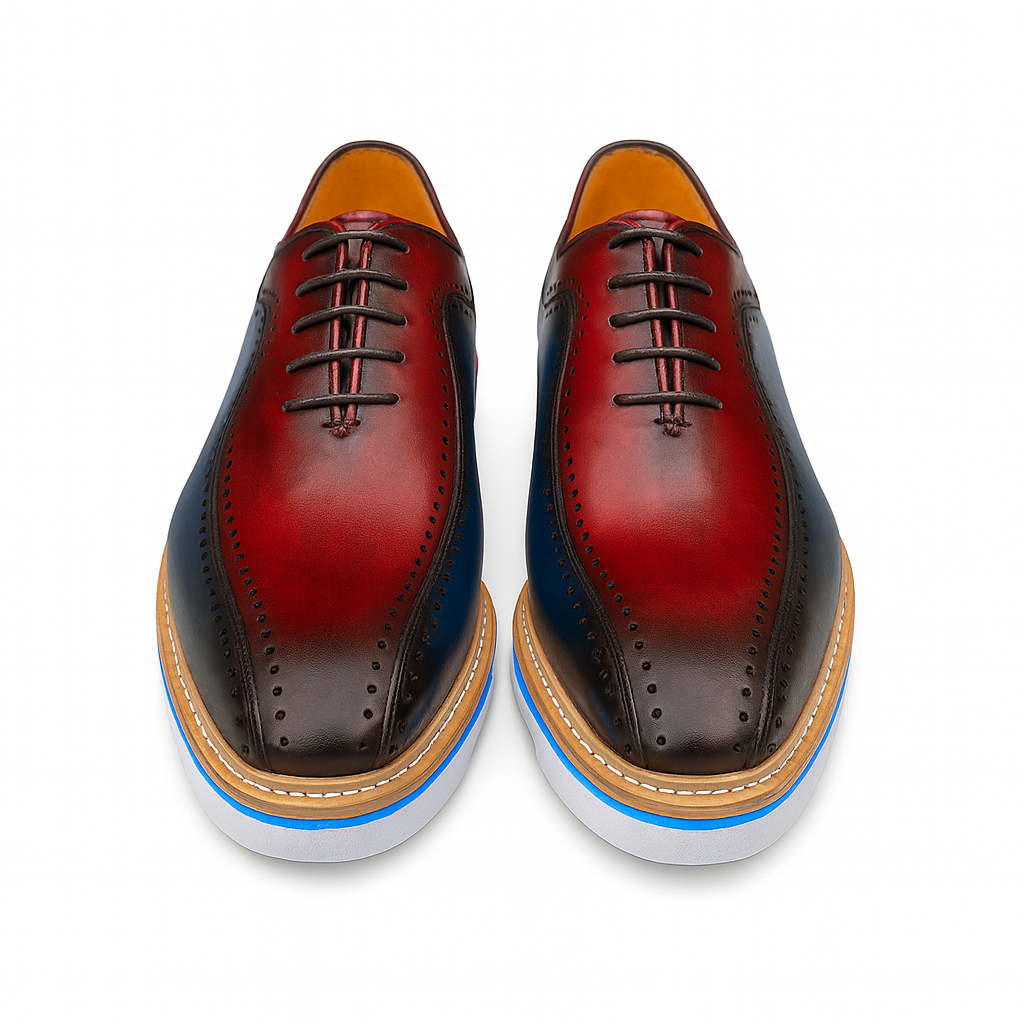 Stylish Two-Tone Brogue Oxford