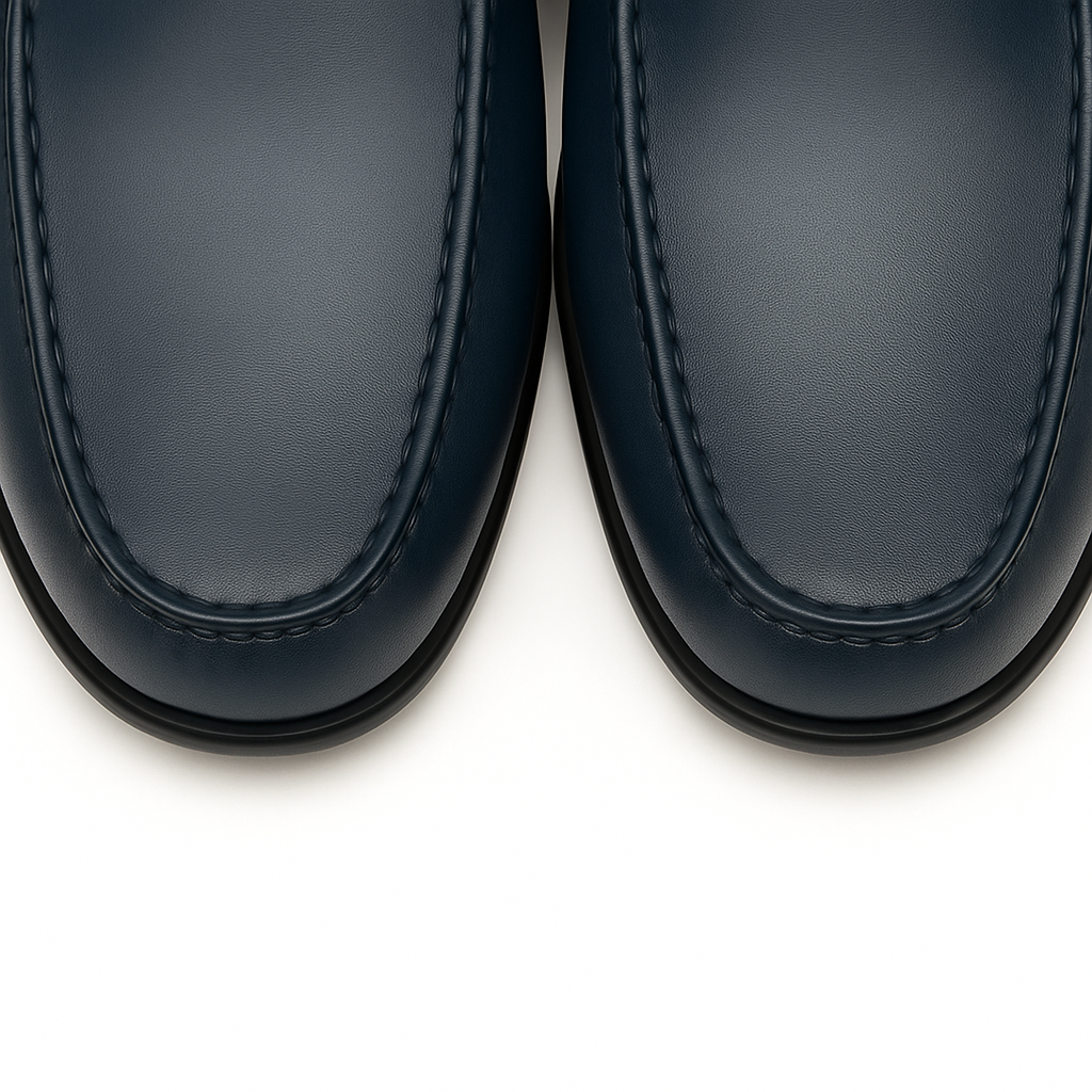 Mens Mezlan Brussels Metal Ornament Calfskin Loafer Dress Shoe in Tan