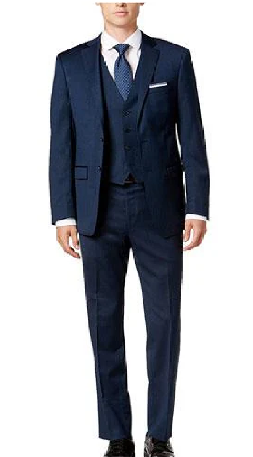 Brand: Caravelli Collezione Suit - Caravelli Suit - Caravelli italy Caravelli Men's  2 Button Grey 3 Piece Vested  Suit