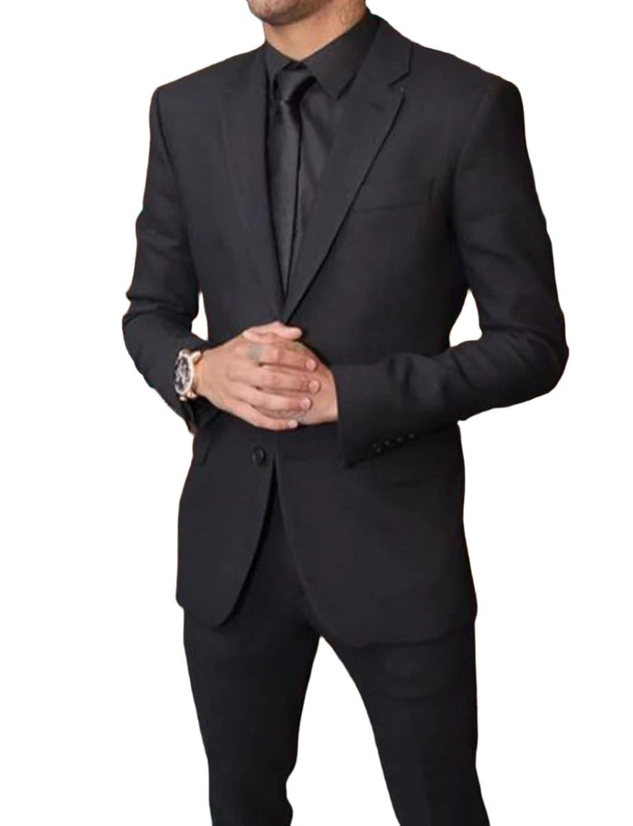 Men’s  Neymar Black Suit –  2-Piece Formal Suit