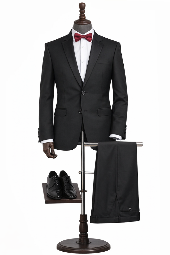 Men’s  Neymar Black Suit –  2-Piece Formal Suit