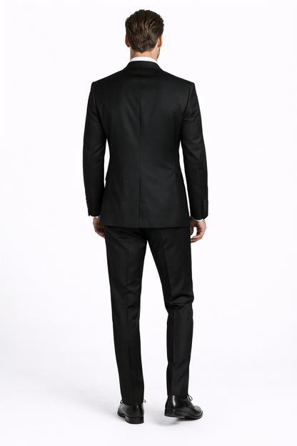 Men’s Custom Neymar Black Suit – Made-to-Measure 2-Piece Formal Suit