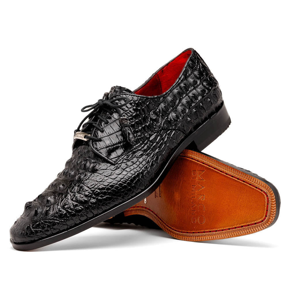 Marco Di Milano Nilo Black Nile Crocodile Derby Shoe
