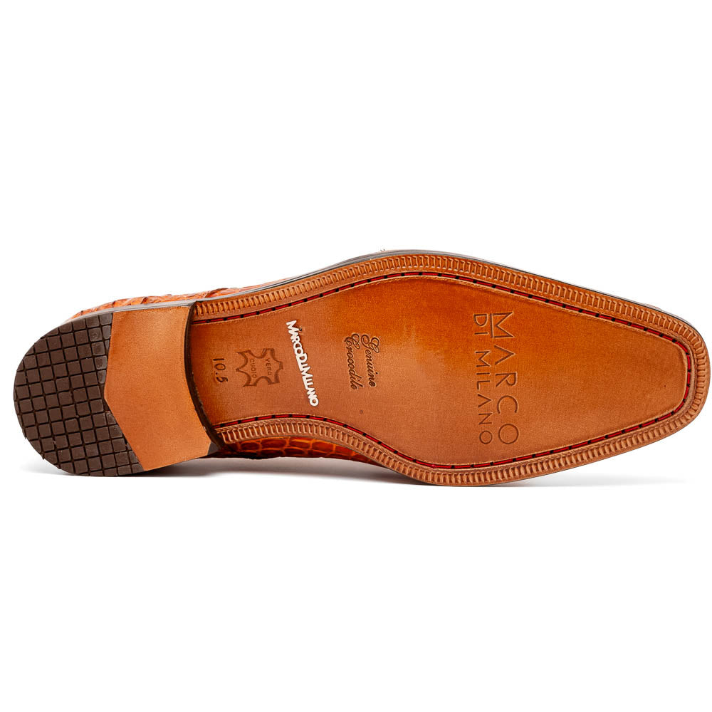 Marco Di Milano Nilo Brandy Nile Crocodile Derby Shoe