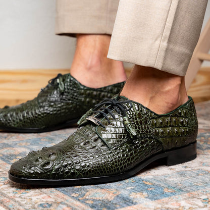 Marco Di Milano Nilo Forest Green Leather Dress Shoe