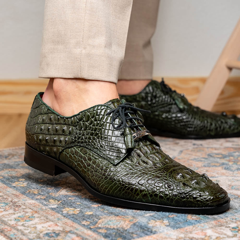 Marco Di Milano Nilo Forest Green Leather Dress Shoe