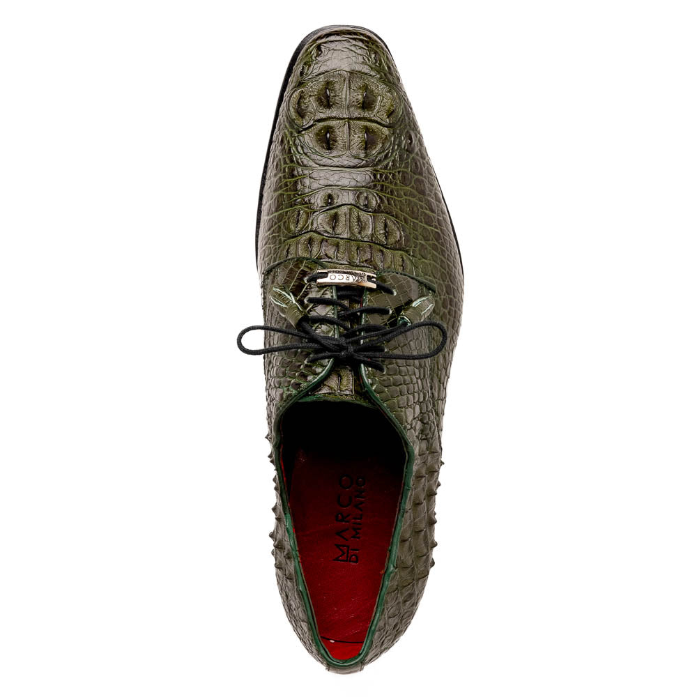 Marco Di Milano Nilo Forest Green Leather Dress Shoe